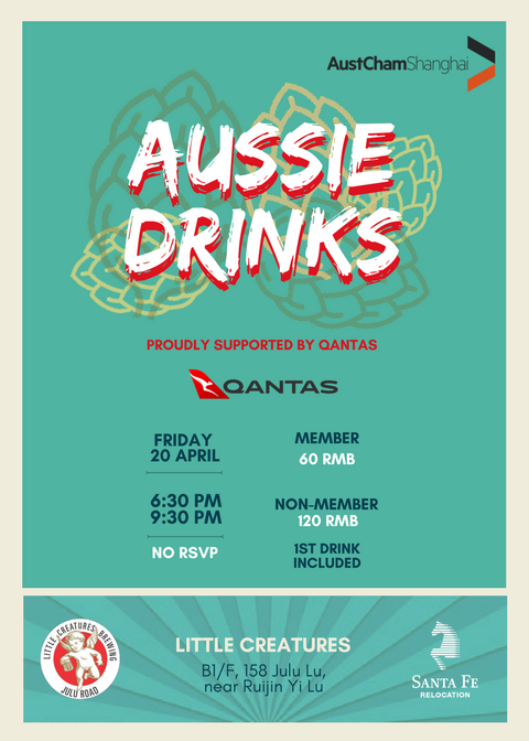 <p>April 2018 Aussie Drinks flyer</p>