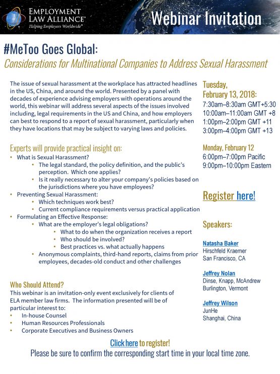 <p>Webinar Invitation: Considerations for MNC to Address Sexual Harassment</p>